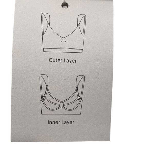 Auden Nursing Bra Womens Size Medium Tan Nursing and Pumping Bra Wireless 281R3 - Picture 13 of 15